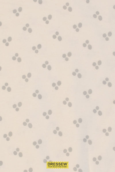 Three Dots Flannelette Off White / Grey