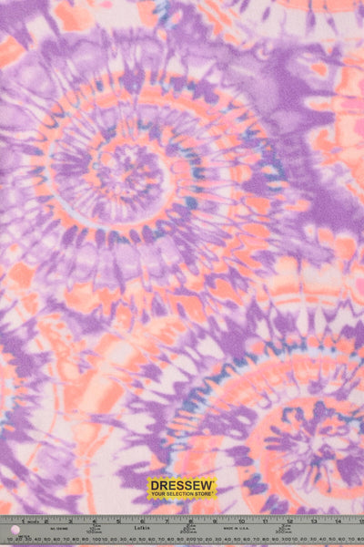 Tie Dye Polar Fleece Orchid / Multi