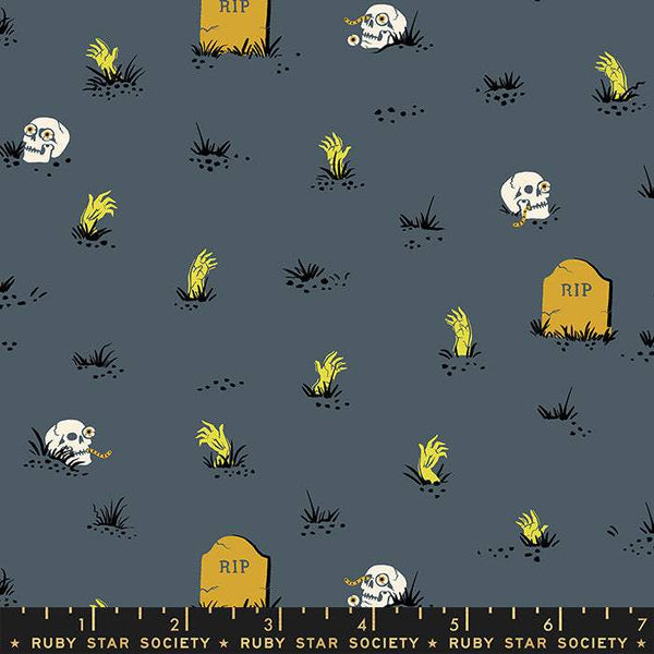 Tiny Frights Graveyard By Ruby Star Society For Moda Ghostly