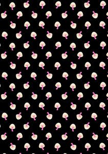 Tiny Frights Tiny Mushrooms By Ruby Star Society For Moda Black