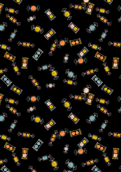 Tiny Frights Tossed Candy By Ruby Star Society For Moda Black