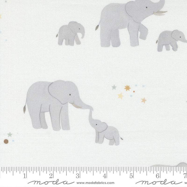 To The Moon And Back Elephant Baby By Paper & Cloth For Moda Dove
