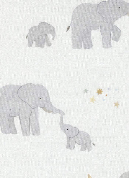 To The Moon And Back Elephant Baby By Paper & Cloth For Moda Dove