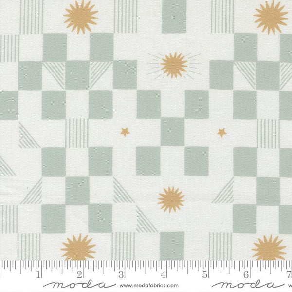 To The Moon And Back Stars and Blocks By Paper & Cloth For Moda Grass