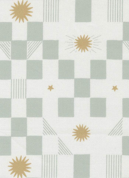 To The Moon And Back Stars and Blocks By Paper & Cloth For Moda Grass