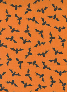 Too Cute To Spook Batty By Me & My Sister For Moda Orange Pumpkin