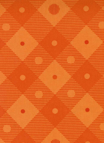 Too Cute To Spook Ghastly Gingham By Me & My Sister For Moda Orange Pumpkin / Tonal