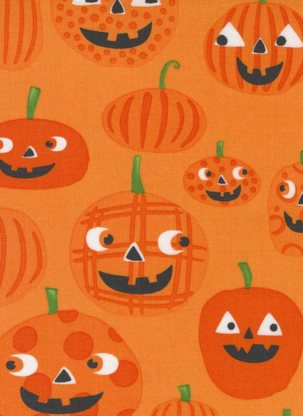 Too Cute To Spook Jack O'Lanterns By Me & My Sister For Moda Orange Pumpkin