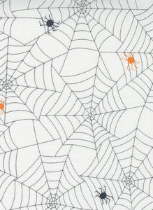 Too Cute To Spook Spider Webs By Me & My Sister For Moda White Ghost