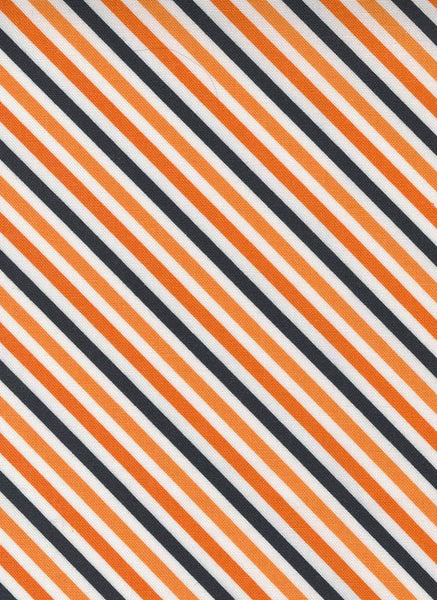 Too Cute To Spook Spooky Stripe By Me & My Sister For Moda White Ghost / Multi