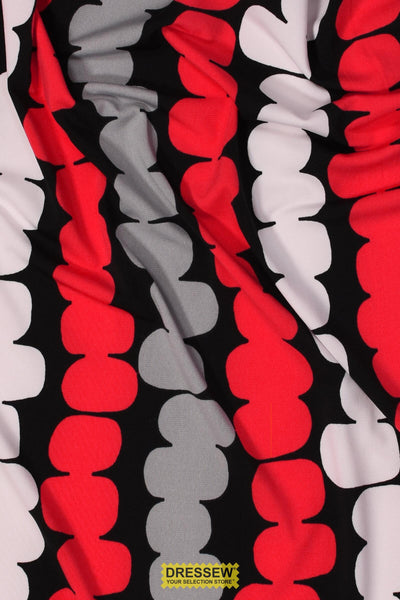 Tower Lycra Print Black / Tomato