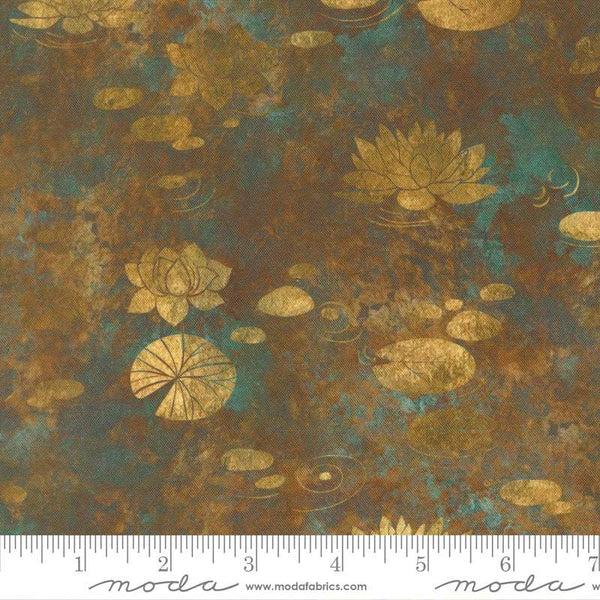 Tranquil Patina Drifting Waters By Debbie Maddy For Moda Bronze