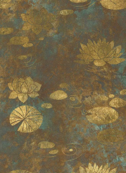 Tranquil Patina Drifting Waters By Debbie Maddy For Moda Bronze