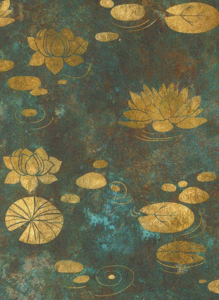 Tranquil Patina Drifting Waters By Debbie Maddy For Moda Teal