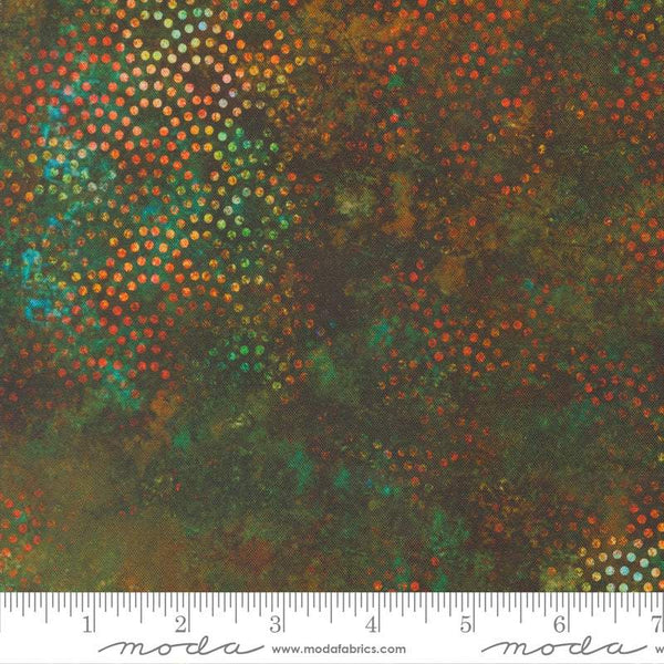 Tranquil Patina Drishti Dot By Debbie Maddy For Moda Teal