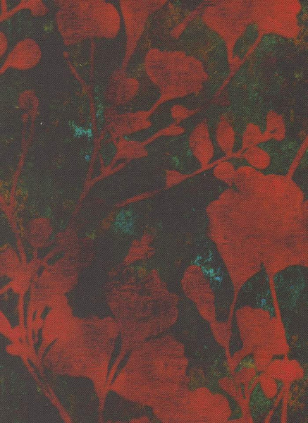 Tranquil Patina Ginkgo Glow By Debbie Maddy For Moda Dark Teal