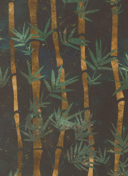 Tranquil Patina Shino Bamboo By Debbie Maddy For Moda Dark Teal