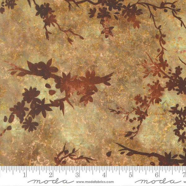Tranquil Patina Zen Blossom By Debbie Maddy For Moda Golden