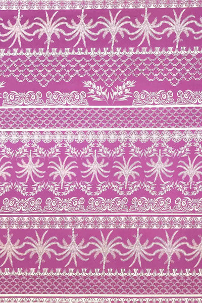 Tropical Rayon Voile Orchid / White