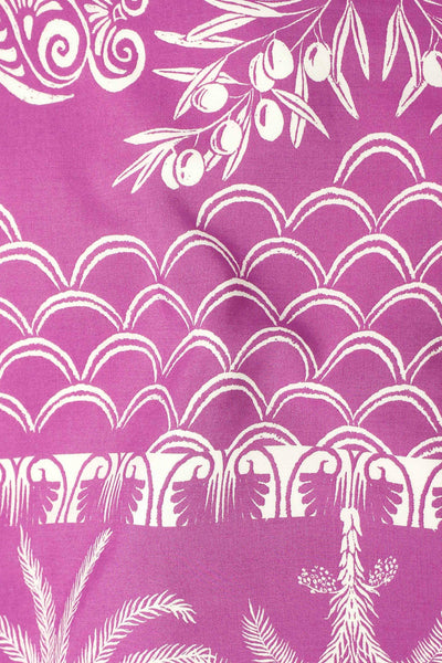 Tropical Rayon Voile Orchid / White