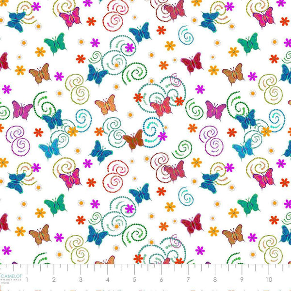 Truth Collection by Tracey Metallic Butterfly Metamorphosis White