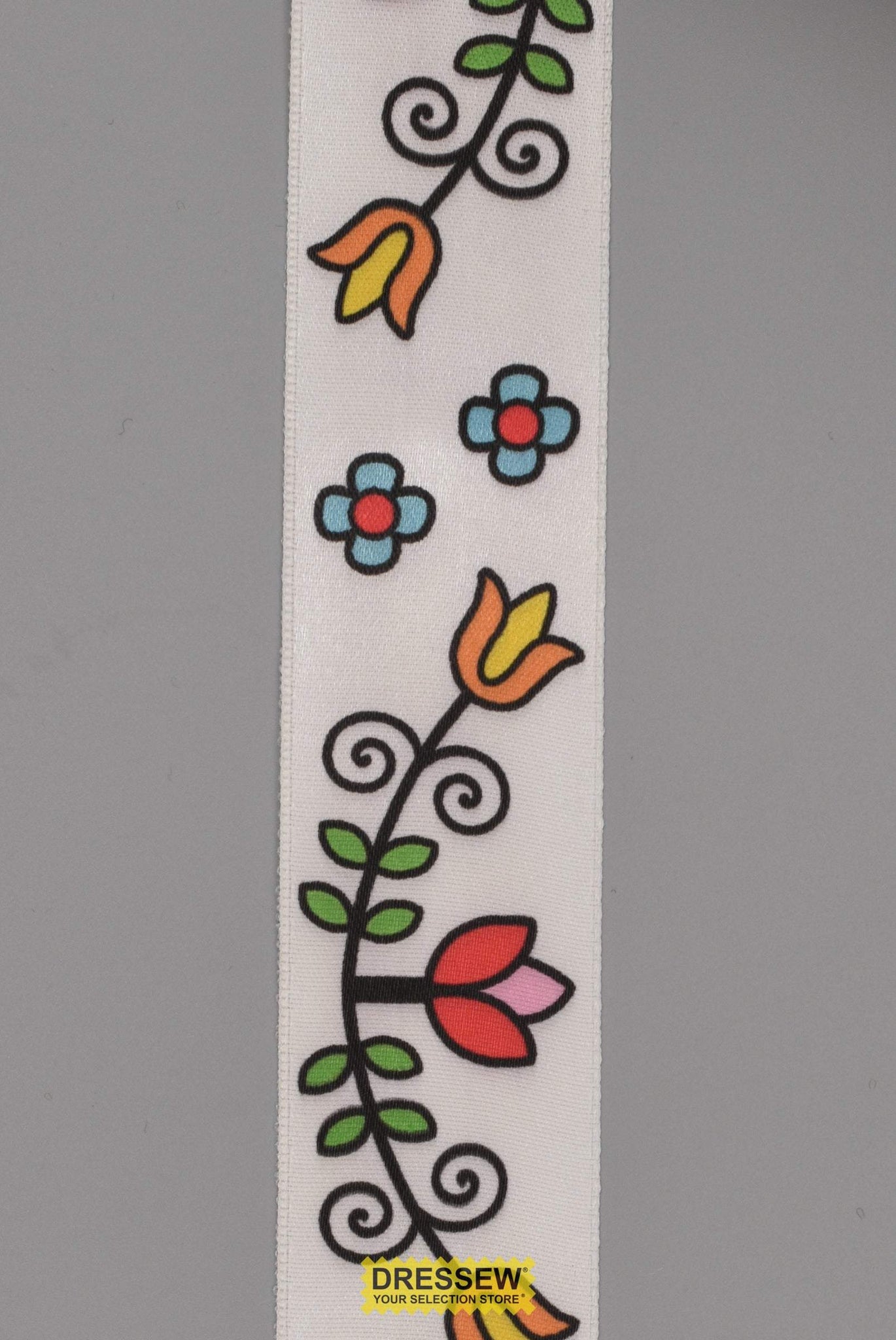 Tulip Satin Ribbon 38mm (1-1/2") #9 White