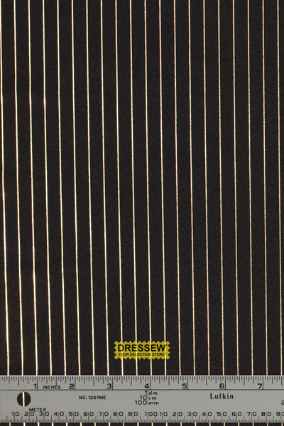 Tuxedo Stripe Lycra Black / Gold