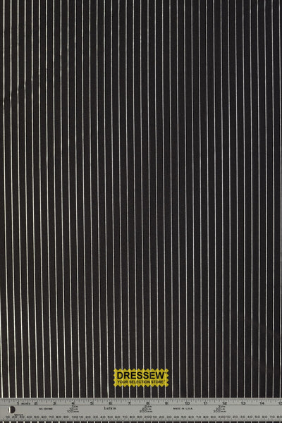 Tuxedo Stripe Lycra Black / Silver
