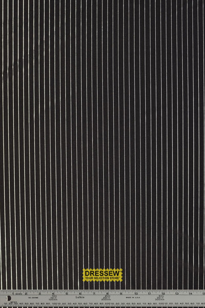 Tuxedo Stripe Lycra Black / Silver