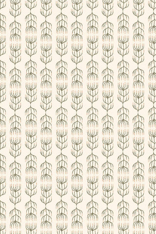 Twin Hills Queen Anne's Lace By Ash Cascade For Cotton + Steel Fabrics Olive
