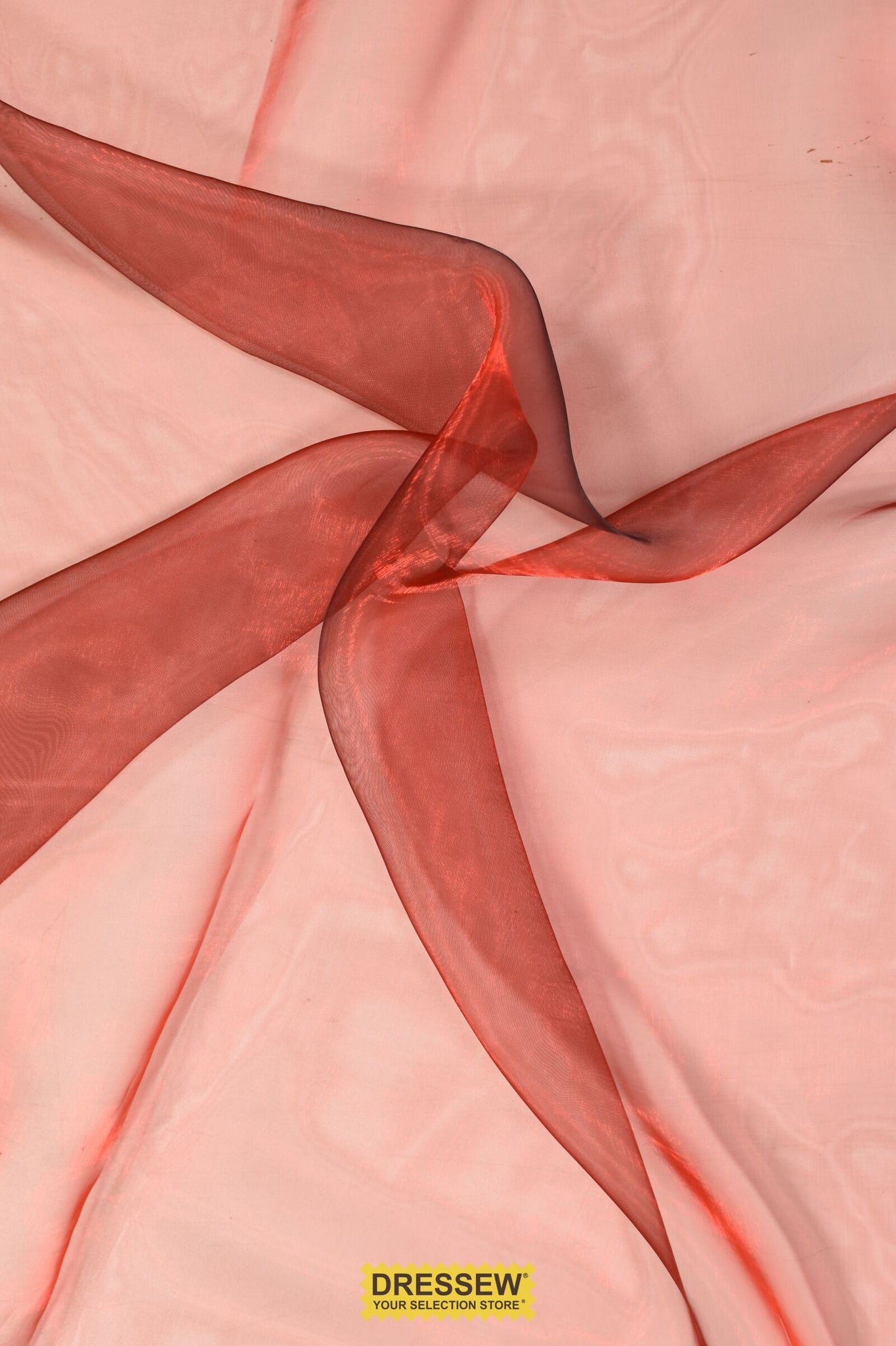 Two-Tone Sparkle Organza Red / Black