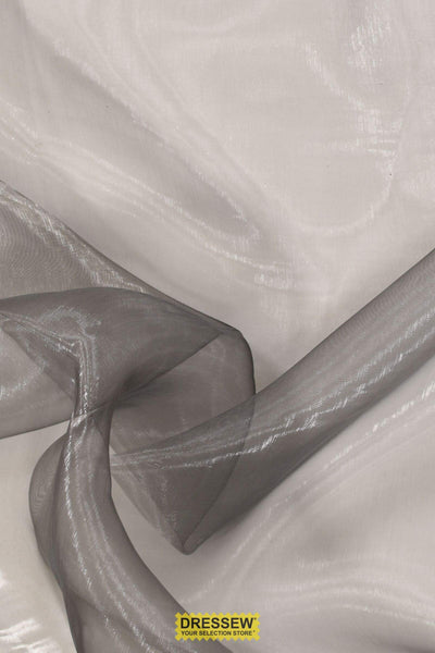 Two-Tone Sparkle Organza Silver / Black