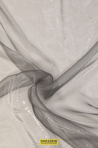 Two-Tone Sparkle Organza Silver / Black