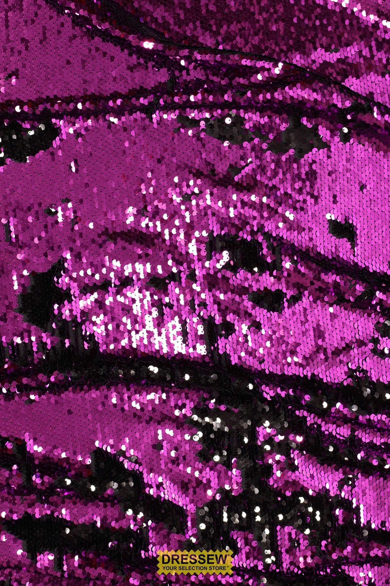 Two-Way Sequin Knit Black / Magenta