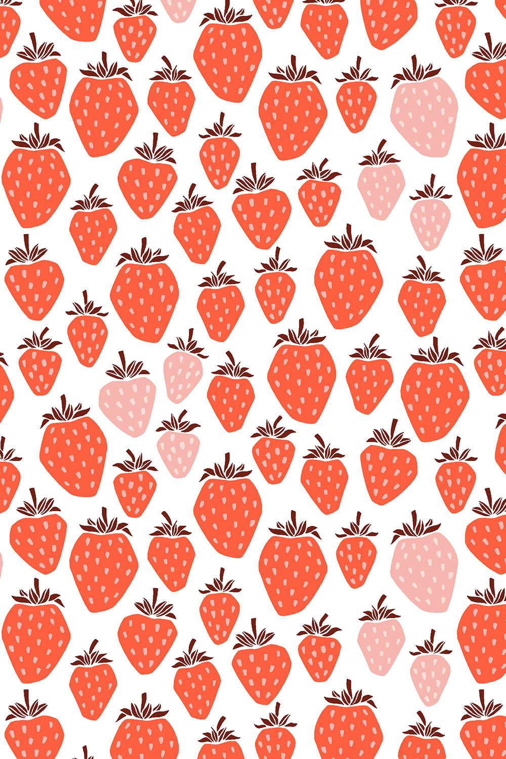 Under The Apple Tree II Queen Of Berries By Cotton + Steel Fabrics Blushing Red