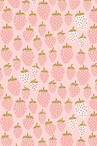 Under The Apple Tree II Queen Of Berries By Cotton + Steel Fabrics Flush Pink