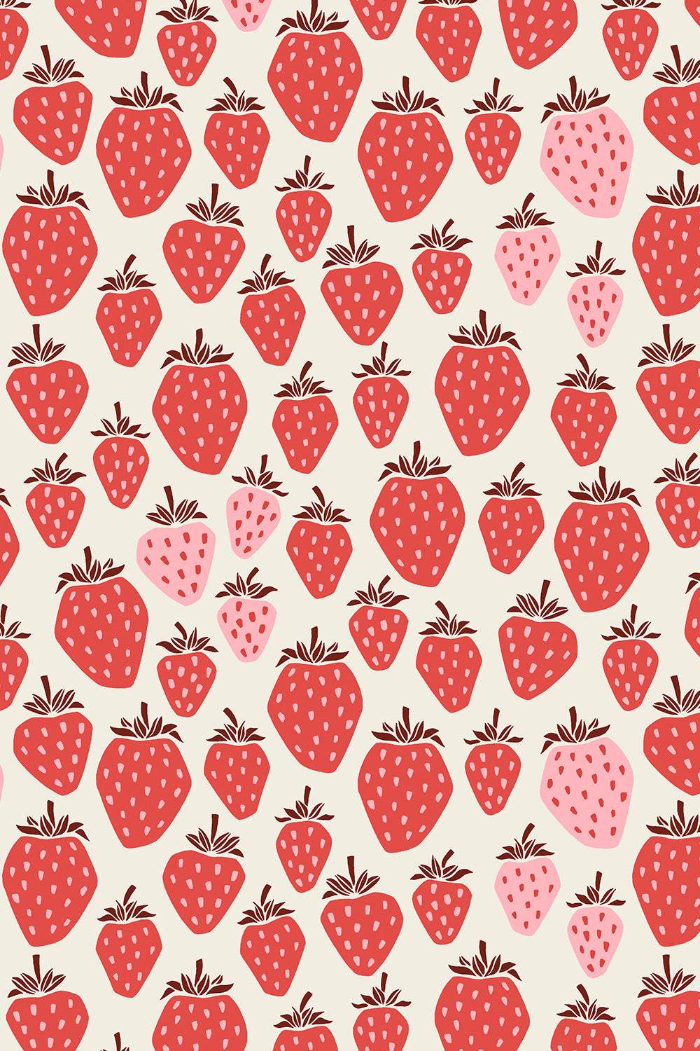 Under The Apple Tree II Queen Of Berries By Cotton + Steel Fabrics Pink Berry