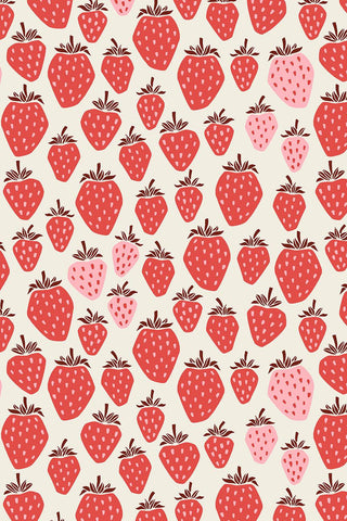 Under The Apple Tree II Queen Of Berries By Cotton + Steel Fabrics Pink Berry