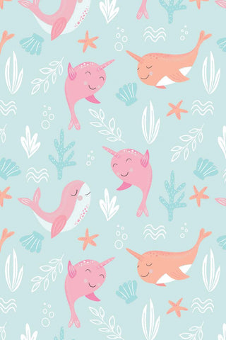 Under The Waves Flannel Light Blue