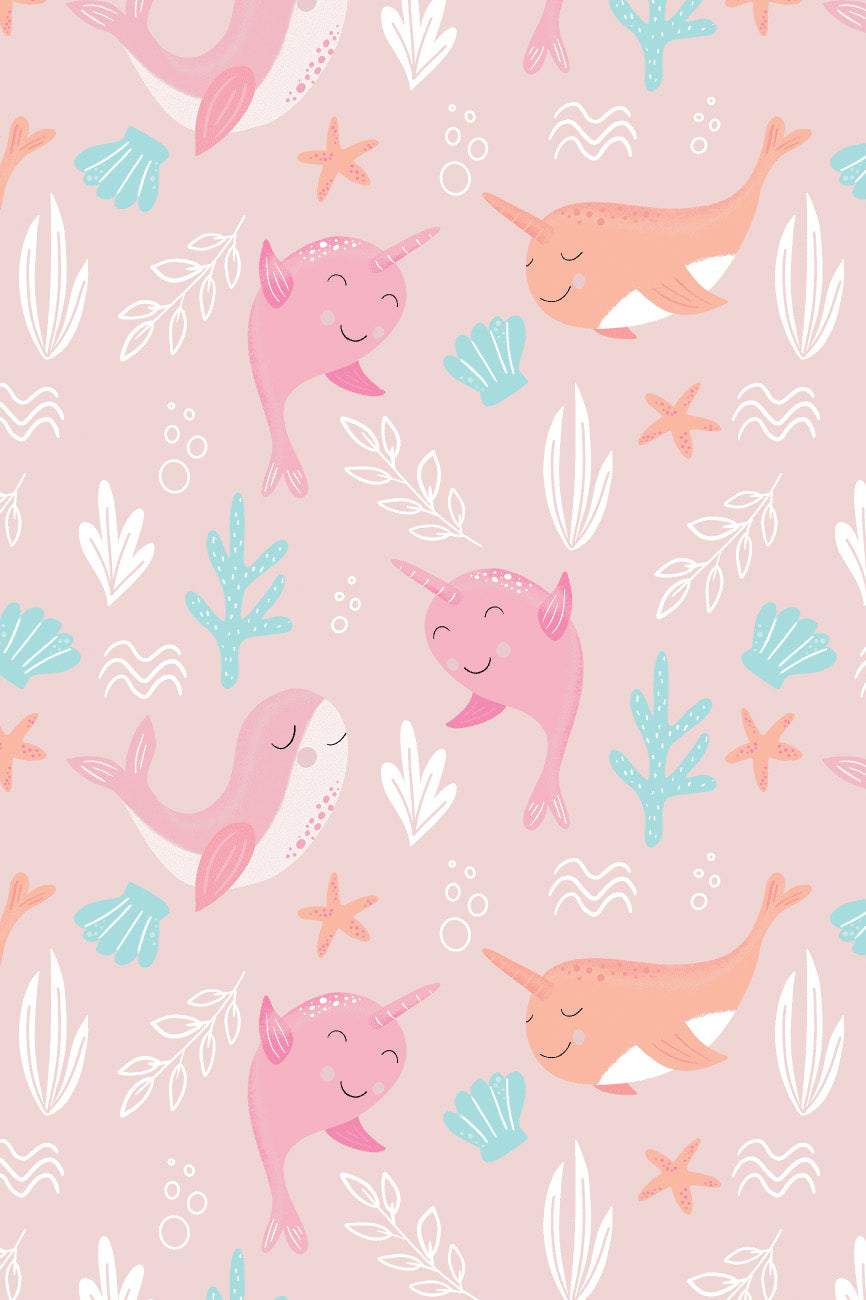 Under The Waves Flannel Pink