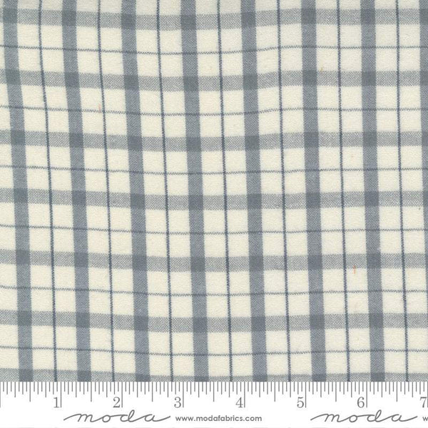 Urban Homestead Gatherings Wovens Tartan By Primitive Gatherings For Moda Cloud / Grey