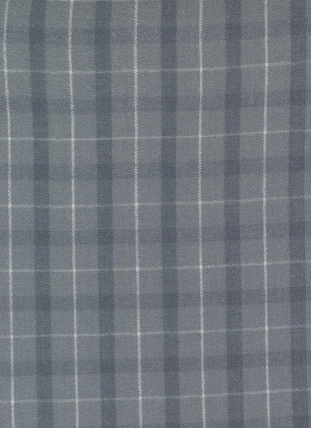 Urban Homestead Gatherings Wovens Tartan By Primitive Gatherings For Moda Grey / White