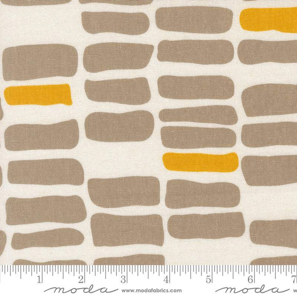 Urban Whisper Mochi Linen Bricks By Zen Chic For Moda White