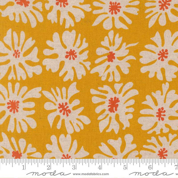 Urban Whisper Mochi Linen Floral Blooms By Zen Chic For Moda Sunset