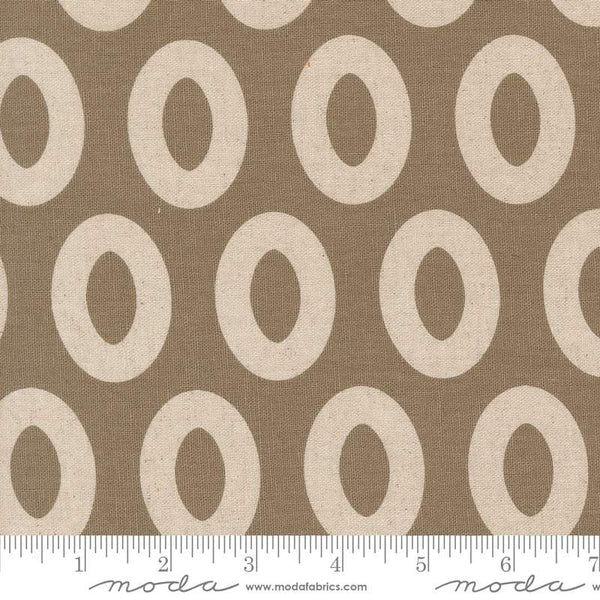 Urban Whisper Mochi Linen Loop Dots By Zen Chic For Moda Graphite