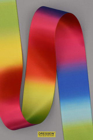 Variegated Ribbon 38mm (1-1/2") #9 Rainbow