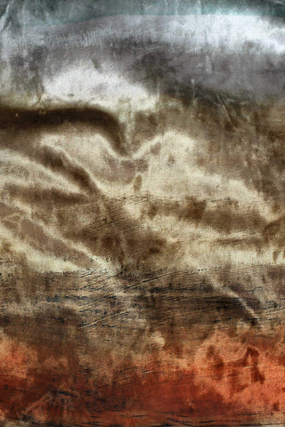 Variegated Stretch Velvet Brown / Rust