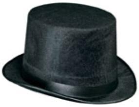Vel-Felt Top Hat Black