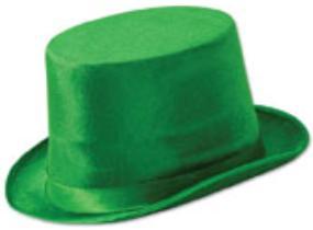 Vel-Felt Top Hat Green