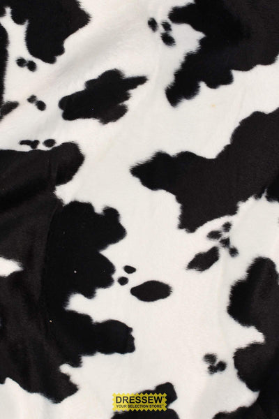 Velboa Cow Print Black / White